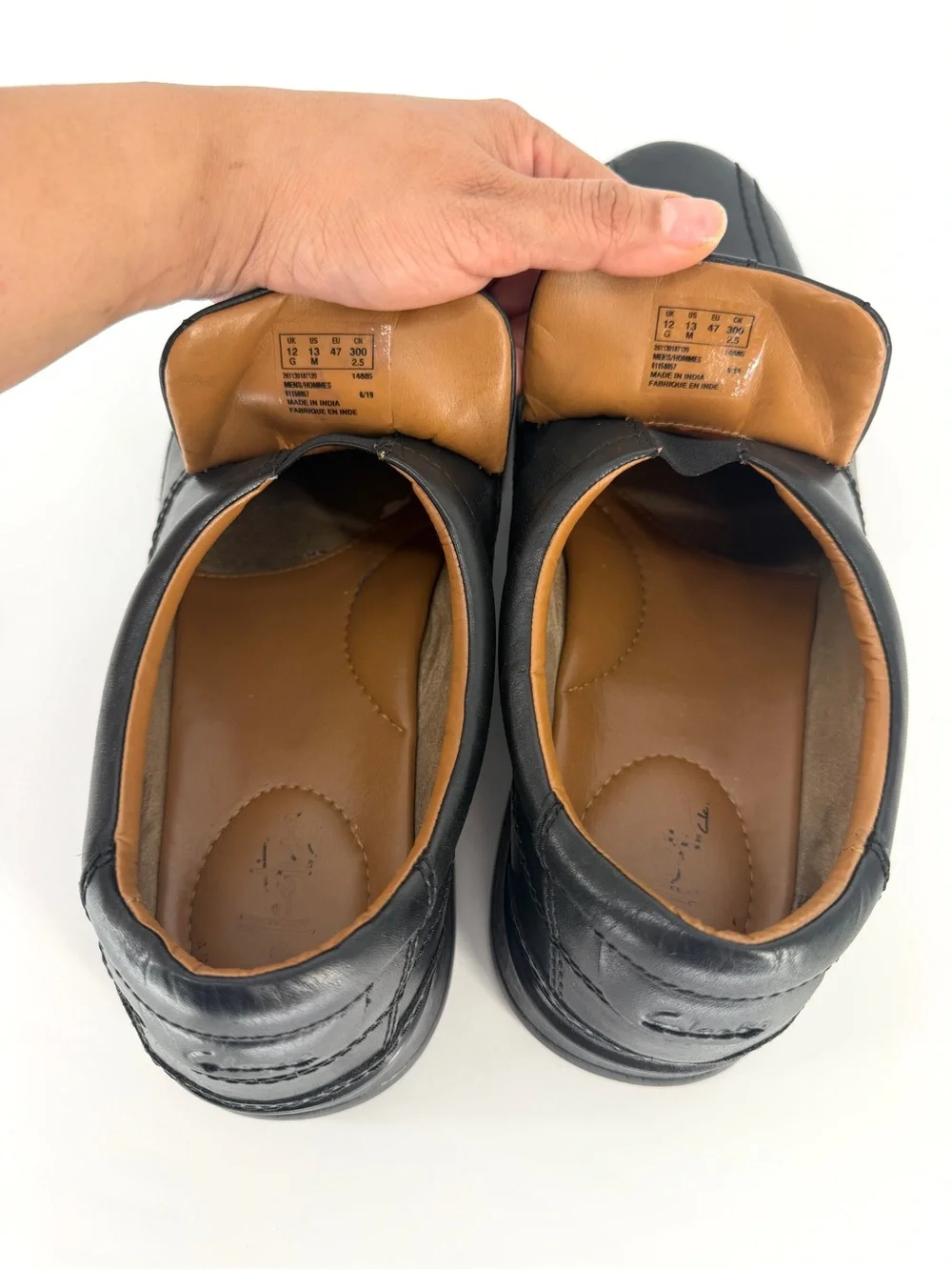 Clarks Escalade Step Leather Comfort Loafers 13 Airline Crew Business Casual